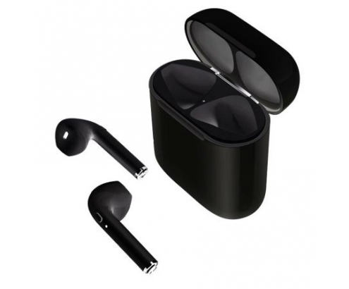 AURICULARES BLUETOOTH MUVIT AIRPODS ESTUCHE DE CARGA 600MAH NEGROS MUHPH0122