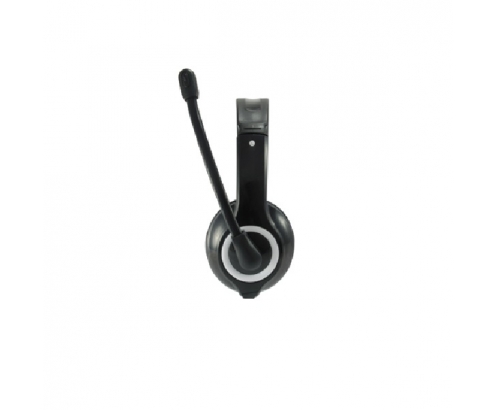 AURICULARES EQUIP LIFE MICROFONO FLEXIBLE CONTROL DE VOLUMEN NEGRO BLANCO 245301