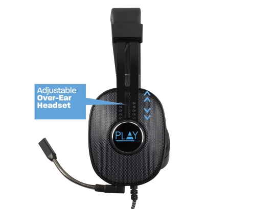 Auriculares gaming ewent play 2 conectores 3.5mm usb negro PL3321