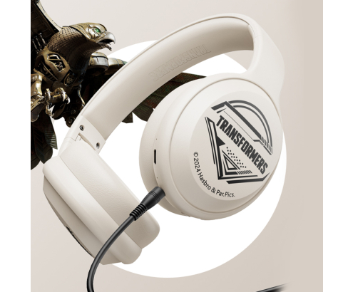 Auriculares Transformers TF-G06 Bluetooth y Jack 3.5 mm Airazor Beige de Diadema