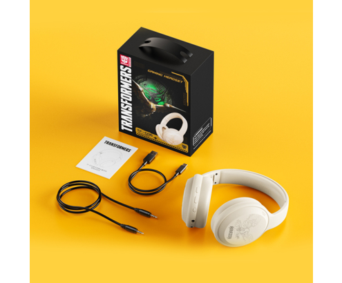 Auriculares Transformers TF-G06 Bluetooth y Jack 3.5 mm Airazor Beige de Diadema
