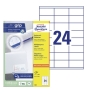 Avery 3422 etiqueta autoadhesiva Rectángulo Permanente Blanco 2400 pieza(s)