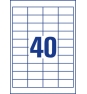 Avery 3657 etiqueta autoadhesiva Rectángulo Permanente Blanco 4000 pieza(s)
