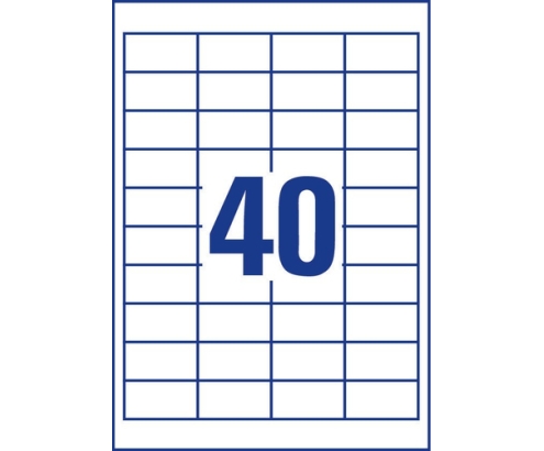 Avery 3657 etiqueta autoadhesiva Rectángulo Permanente Blanco 4000 pieza(s)