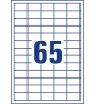 Avery 3666 etiqueta autoadhesiva Rectángulo Permanente Blanco 6500 pieza(s)