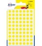 Avery PSA08J etiqueta autoadhesiva Círculo Permanente Amarillo 420 pieza(s)