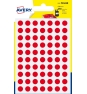 Avery PSA08R etiqueta autoadhesiva Círculo Permanente Rojo 420 pieza(s)