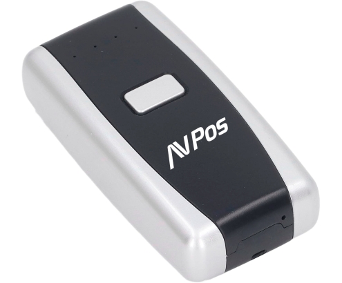 AVPos AVP-BT01-2D lector de código de barras Lector de códigos de barras manos libres 1D/2D CMOS Negro, Gris claro