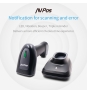 AVPos AVP-BT230-2D lector de código de barras Lector de códigos de barras portátil 1D/2D CMOS Negro