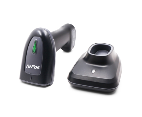 AVPos AVP-BT230-2D lector de código de barras Lector de códigos de barras portátil 1D/2D CMOS Negro