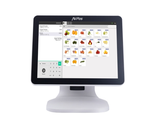 AVPos AVP-K5000B-I7-24-W Terminal Punto Venta (TPV) 38,1 cm (15