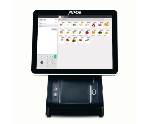 AVPos AVP-K6000B-I5-8128P Terminal Punto Venta (TPV) 38,1 cm (15