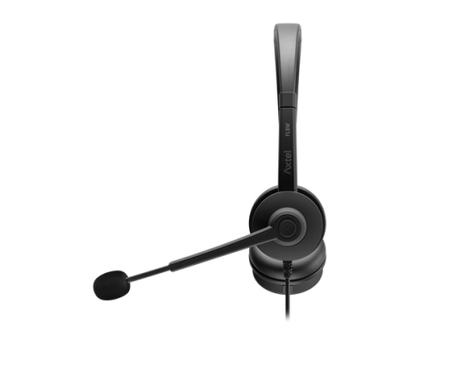 Axtel AXH-FLOWUCDC auricular y casco Auriculares Alámbrico Diadema Oficina/Centro de llamadas USB Type-C / USB Type-A Negro