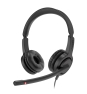 Axtel VOICE UC28 stereo USB-A Auriculares Alámbrico Diadema Oficina/Centro de llamadas USB tipo A Negro
