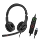 Axtel VOICE UC28 stereo USB-A Auriculares Alámbrico Diadema Oficina/Centro de llamadas USB tipo A Negro