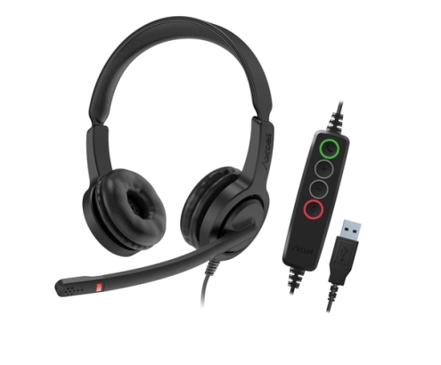 Axtel VOICE UC28 stereo USB-A Auriculares Alámbrico Diadema Oficina/Centro de llamadas USB tipo A Negro