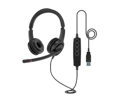 Axtel VOICE UC28 stereo USB-A Auriculares Alámbrico Diadema Oficina/Centro de llamadas USB tipo A Negro