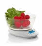 BÍSCULA DE COCINA LAICA BOL GRAN CAPACIDAD DISPLAY RETROILUMINADO BLANCA KS1019
