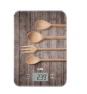 BÍSCULA DE COCINA LAICA MADERA CUCHARAS PESA EN G/ML PANTALLA TÍCTIL HASTA 10KG PRECISIÍ“N 1G KS5010