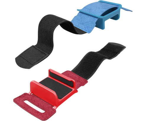 Bandas de Muñeca DOBE Ajustables para Joy-Con Nintendo Switch 2 Rojo y Azul