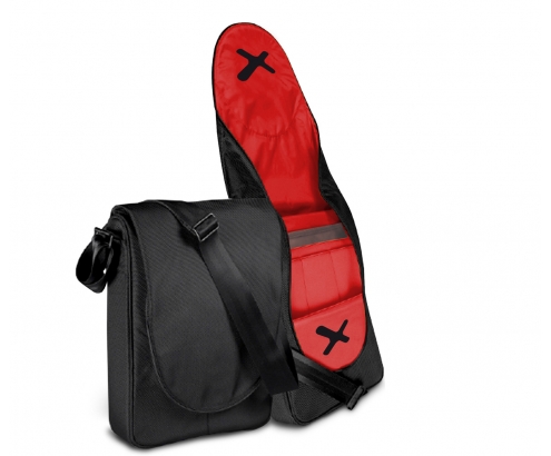 Bandolera phoenix para portatil hasta 14p negro PHAMSTERDAM
