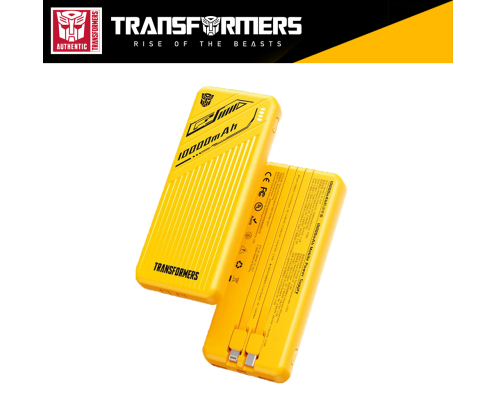 Batería Portatil Power Bank Transformers Bumblebee 1000 mAh 22.5W Carga Rápida USB-C y Lightning