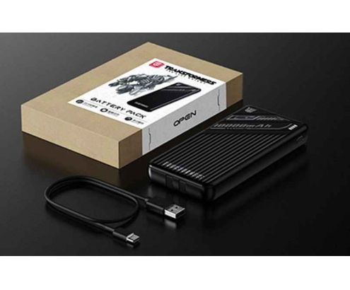 Batería Portatil Power Bank Transformers Megatron 1000 mAh 22.5W Carga Rápida USB-C y Lightning
