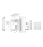 be quiet! LIGHT BASE 900 FX White Full Tower Blanco