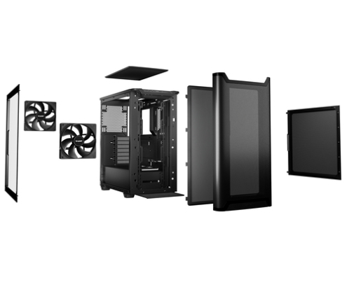 be quiet! PURE BASE 501 Airflow Window Black Midi Tower Negro