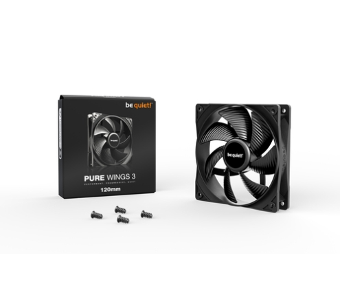 be quiet! Pure Wings 3 120mm Carcasa del ordenador Ventilador 12 cm Negro 1 pieza(s)