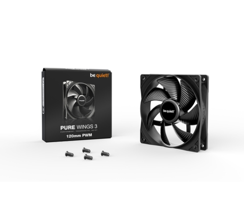 be quiet! Pure Wings 3 120mm PWM Carcasa del ordenador Ventilador 12 cm Negro 1 pieza(s)