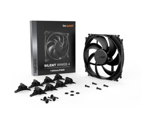 be quiet! SILENT WINGS 4 | 140mm PWM Carcasa del ordenador Ventilador 14 cm Negro 1 pieza(s)