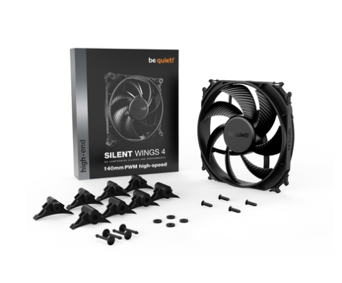 be quiet! SILENT WINGS 4 | 140mm PWM high-speed Carcasa del ordenador Ventilador 14 cm Negro 1 pieza(s)