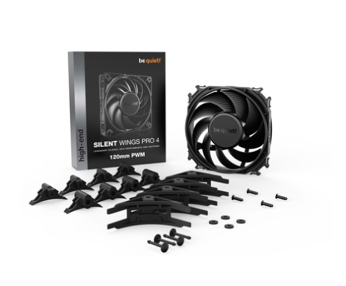 be quiet! SILENT WINGS PRO 4 | 120mm PWM Carcasa del ordenador Ventilador 12 cm Negro 1 pieza(s)