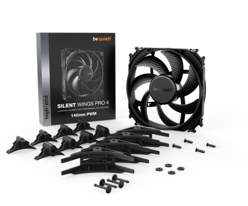 be quiet! SILENT WINGS PRO 4 | 140mm PWM Carcasa del ordenador Ventilador 14 cm Negro 1 pieza(s)