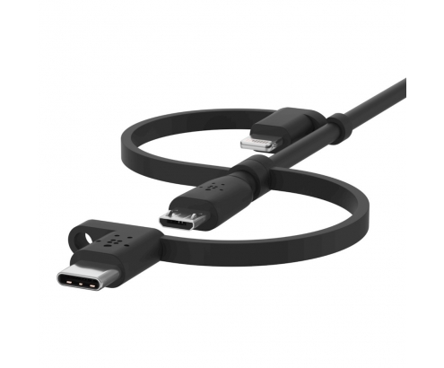 BELKIN BOOST CHARGE cable USB A USB C/Micro-USB B/Lightning 1 m Negro