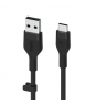 Belkin BOOSTâ†‘CHARGE Flex cable USB 1 m USB 2.0 USB A USB C Negro