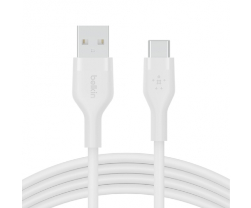 Belkin BOOSTâ†‘CHARGE Flex cable USB 3 m USB 2.0 USB A USB C Blanco