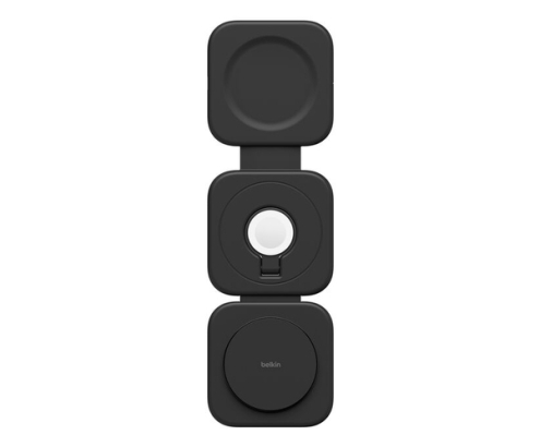 Belkin BoostCharge Pro Auriculares, Smartphone, Reloj inteligente Negro Corriente alterna, USB Cargador inalámbrico Carga rápida Interior