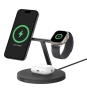 Belkin BoostCharge Pro Auriculares, Smartphone, Reloj inteligente Negro USB Cargador inalámbrico Carga rápida Interior