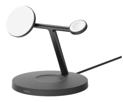Belkin BoostCharge Pro Auriculares, Smartphone, Reloj inteligente Negro USB Cargador inalámbrico Carga rápida Interior