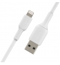 BELKIN cable de conector Lightning Macho/USB A Macho 0,15 m Blanco