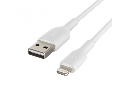 BELKIN cable de conector Lightning Macho/USB A Macho 0,15 m Blanco