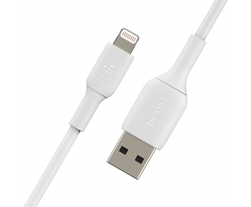 BELKIN cable de conector Lightning Macho/USB A Macho 0,15 m Blanco