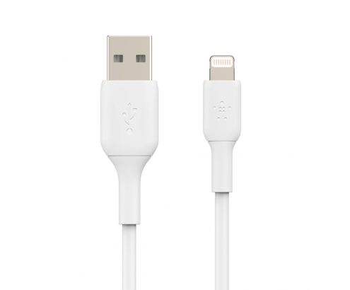BELKIN cable de conector Lightning Macho/USB A Macho 0,15 m Blanco