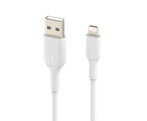 BELKIN cable de conector Lightning Macho/USB A Macho 0,15 m Blanco