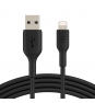 BELKIN cable de conector Lightning Macho/USB A Macho 0,15 m Negro
