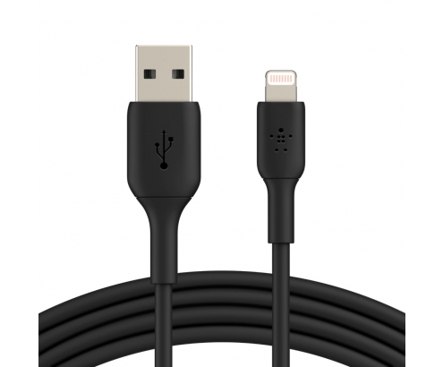 BELKIN cable de conector Lightning Macho/USB A Macho 0,15 m Negro