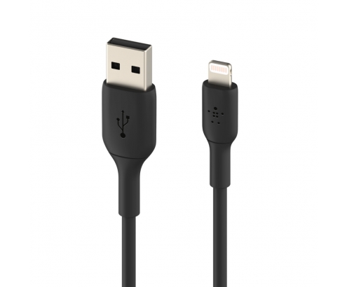 BELKIN cable de conector Lightning Macho/USB A Macho 0,15 m Negro