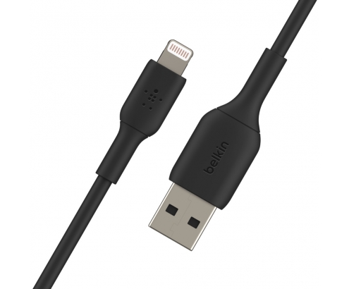 BELKIN cable de conector Lightning Macho/USB A Macho 0,15 m Negro